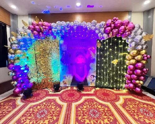 Hosting a birthday party at a banquet hall